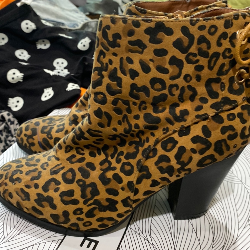 Cheetah booties